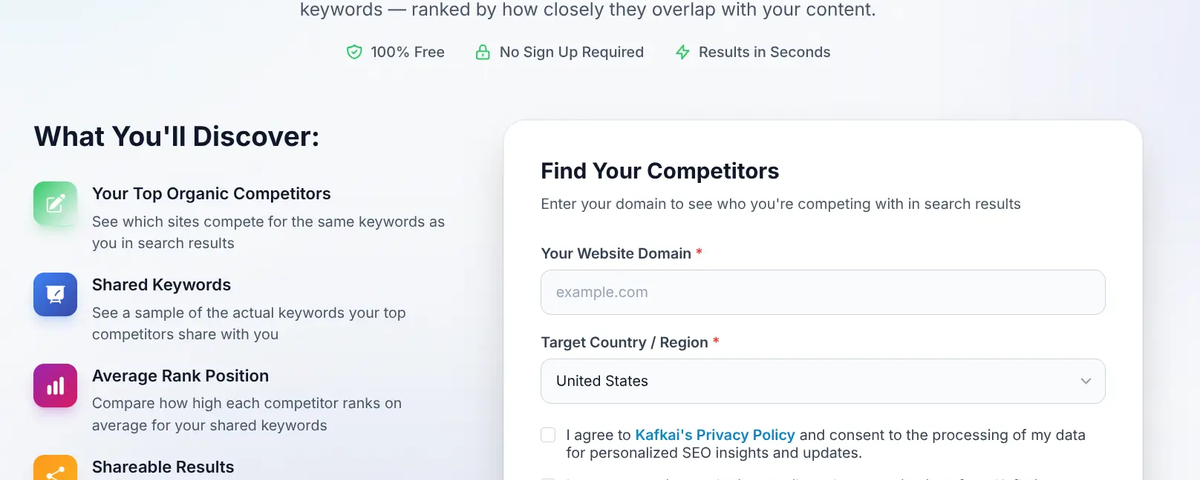Discover Who Is Competing Against You Online - 100% Free