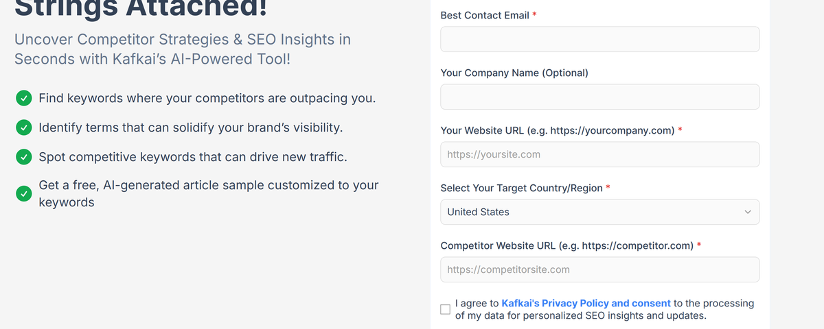 The Kafkai Free Strategy Analysis Tool