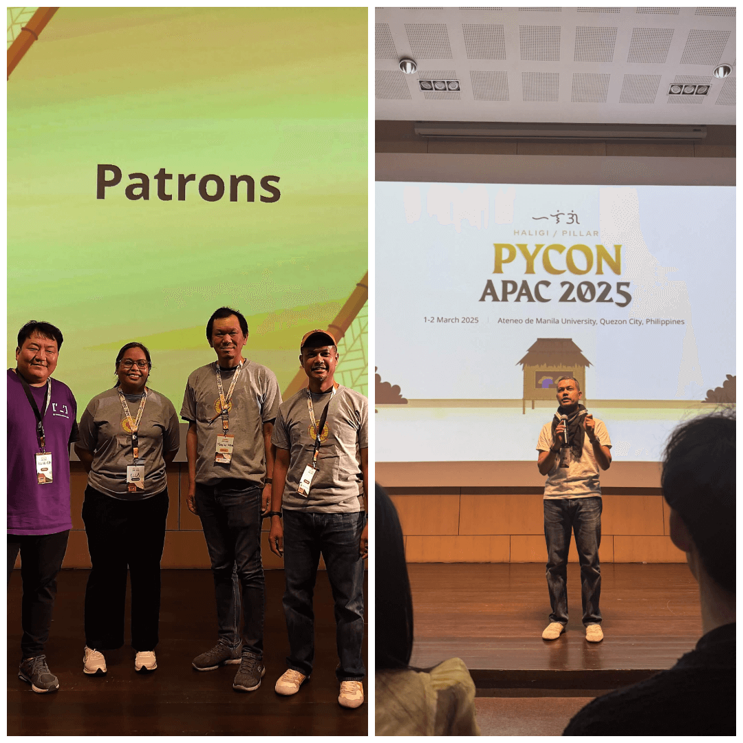 PyCon APAC 2025 PAO Directors Photo and Closing Remarks Collage